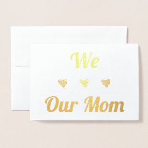 We Heart Our Mum   Real Foil   Happy Mothers Day Foil Card