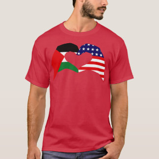 We Heart Palestine USA Patriot Flag Series T-Shirt