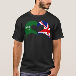 We Heart Saudi Arabia UK Multinational Patriot Fla T-Shirt