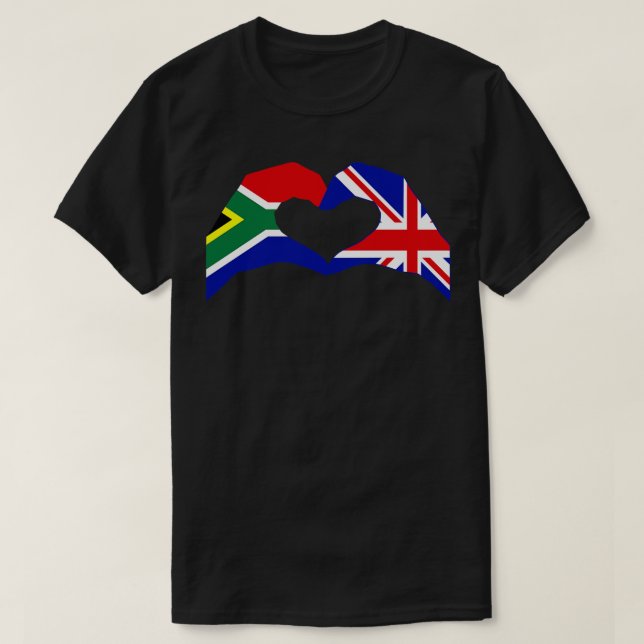 We Heart South Africa UK Patriot Flag Series T-Shirt (Design Front)