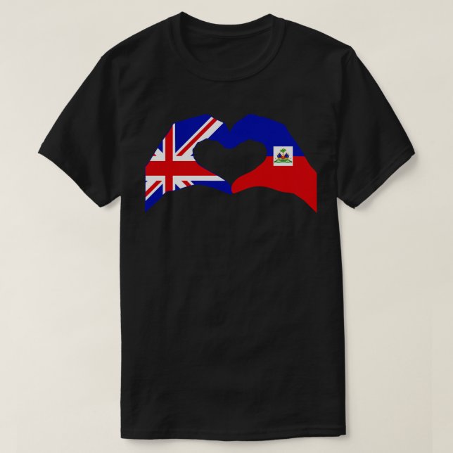 We Heart UK Haiti Patriot Flag Series T-Shirt (Design Front)