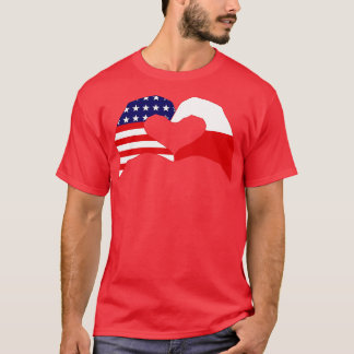 We Heart USA Poland Patriot Flag Series T-Shirt