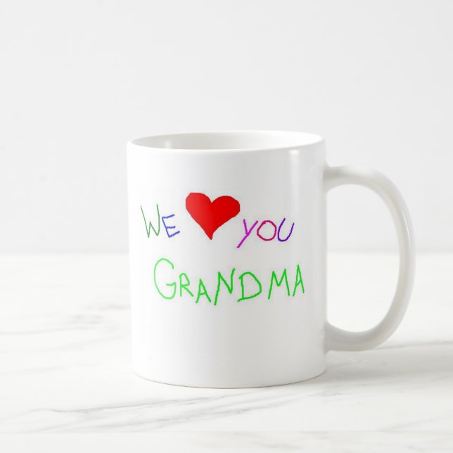 We (heart) You Grandma! Coffee Mug (Right)