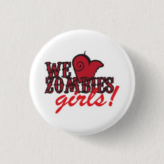 we heart zombie girls 3 cm round badge
