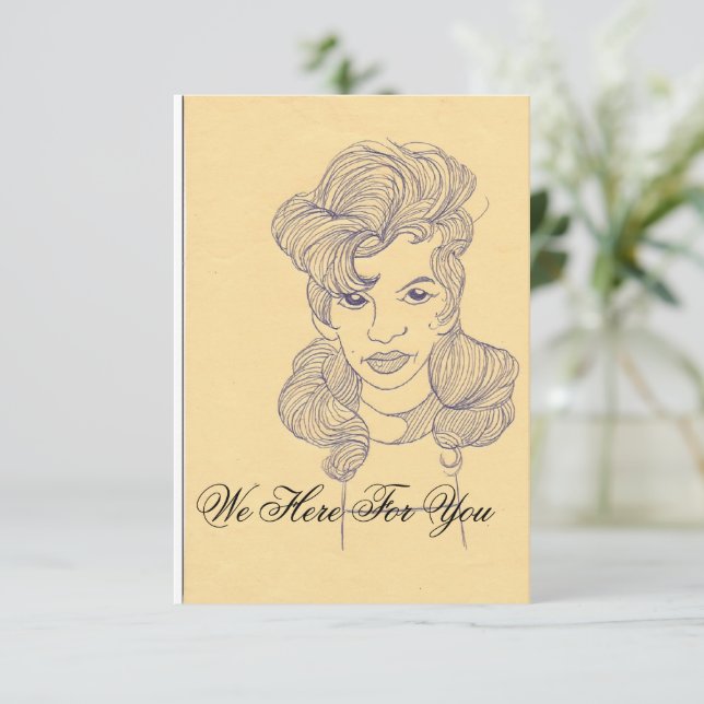 We Here For You-Law firm card (Standing Front)