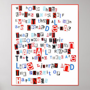 We hold these truths... poster