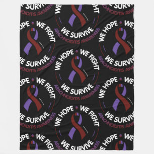 We Hope We Fight We Survive...Arachnoiditis Fleece Blanket