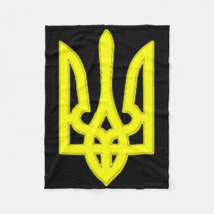 We I Love Ukraine Ukrainian Flag Proud Of Ukraine Fleece Blanket