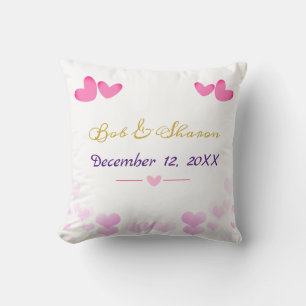"We Just Got Married" Throw Pillows Wedding Gifts