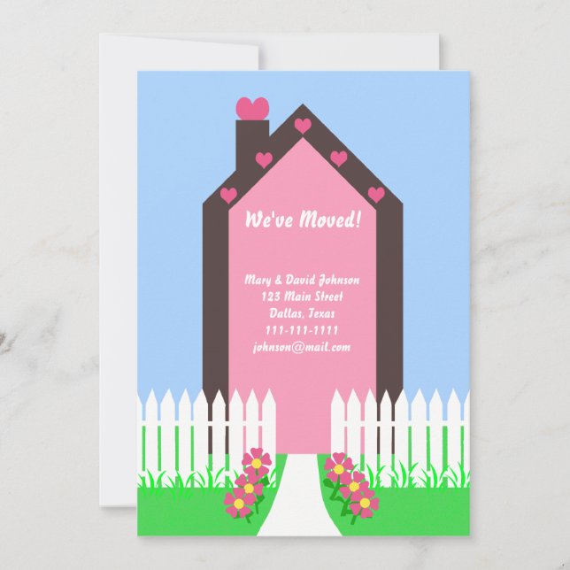 We Just Moved Change of Address Announcement (Front)