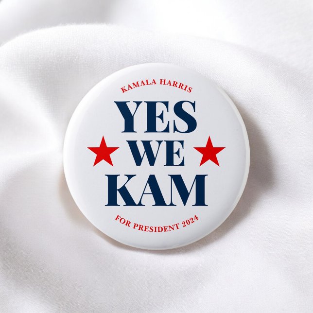 We Kam Kamala Harris President 6 Cm Round Badge (Creator Uploaded)