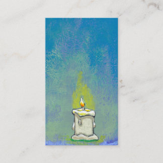 We Light a Candle & Give Thanks inspirational art Business Card