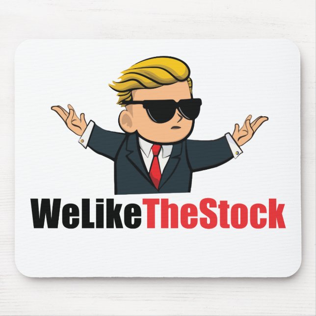 We Like The Stock (Wall Street Bets) Mouse Mat (Front)