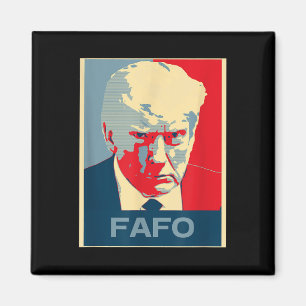 We Live In A Society Trump Mugshot Black Lightweig Magnet