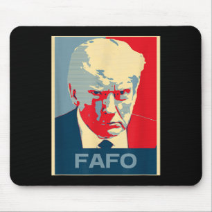 We Live In A Society Trump Mugshot Black Lightweig Mouse Mat