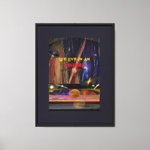 We Live in an Alien World Canvas Print