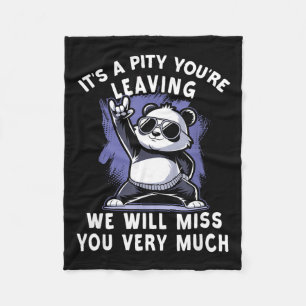 We`ll Miss You Farewell Coworker, Office Sendoff & Fleece Blanket