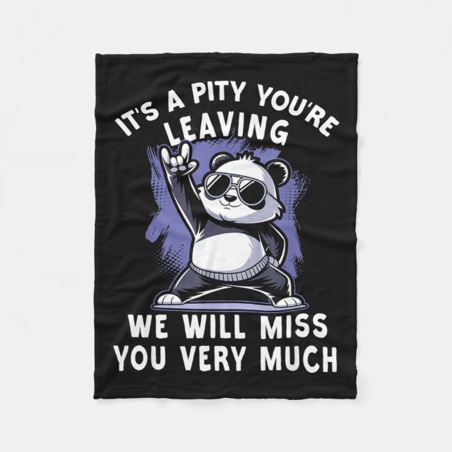 We`ll Miss You Farewell Coworker, Office Sendoff & Fleece Blanket (Front)