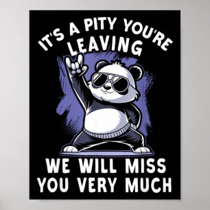 We`ll Miss You Farewell Coworker, Office Sendoff & Poster