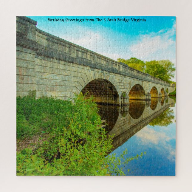 We Love  5 Arch Bridge Virginia Jigsaw Puzzle (Vertical)