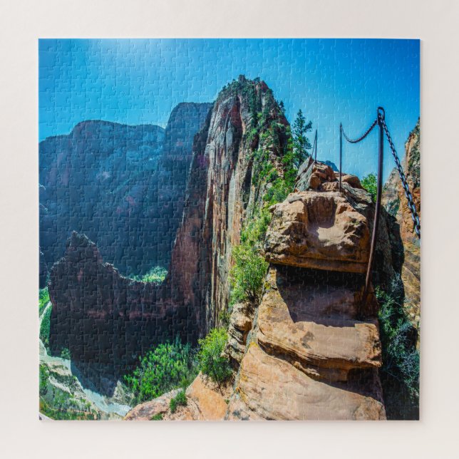 We Love Angels Landing Utah Jigsaw Puzzle (Vertical)