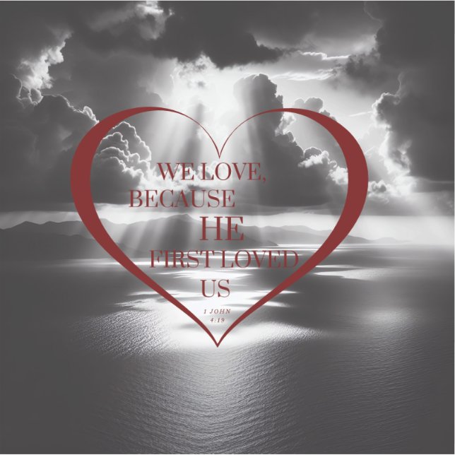 We Love Because Sticker (Front)