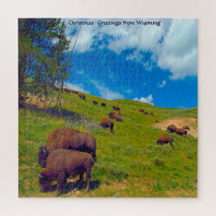 We Love Bison Wyoming. Jigsaw Puzzle