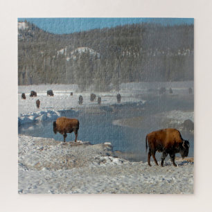 We Love Bison Wyoming. Jigsaw Puzzle