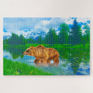 We love Brown Bears Wyoming Jigsaw Puzzle