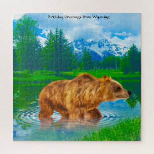 We Love Brown Bears Wyoming. Jigsaw Puzzle
