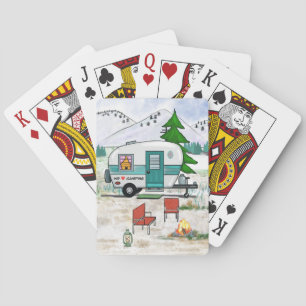 We Love Camping playing cards