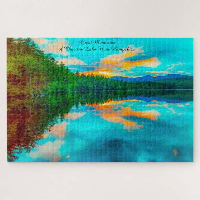 We love Chocura Lake New Hampshire Jigsaw Puzzle (Horizontal)