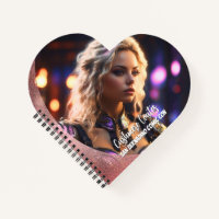 We Love Cosplay | Heart Shaped Spiral Notebook