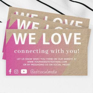 We Love Customer Connection Business Card