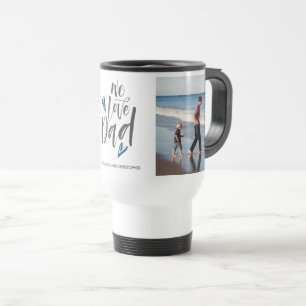 We Love Dad Father's Day Photo Collage Coffee Mug