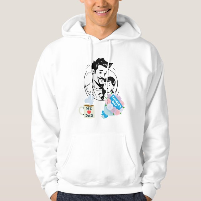 We Love Dad-Heartwarming Father's day   Hoodie (Front)