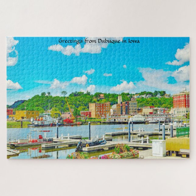 We love Dubuque in Iowa. Jigsaw Puzzle (Horizontal)