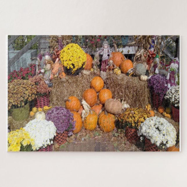 We love Fall Harvest Iowa. Jigsaw Puzzle (Horizontal)