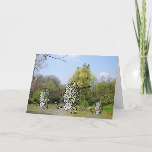 We love fishing  ! card (Front)