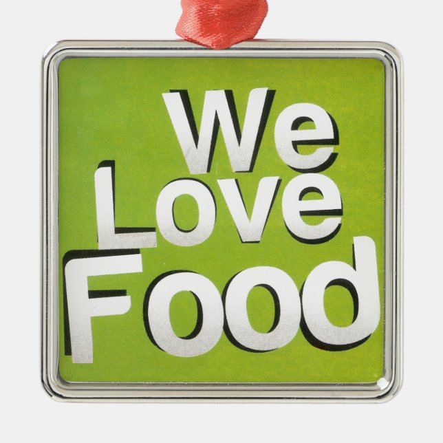 We love food metal tree decoration (Front)