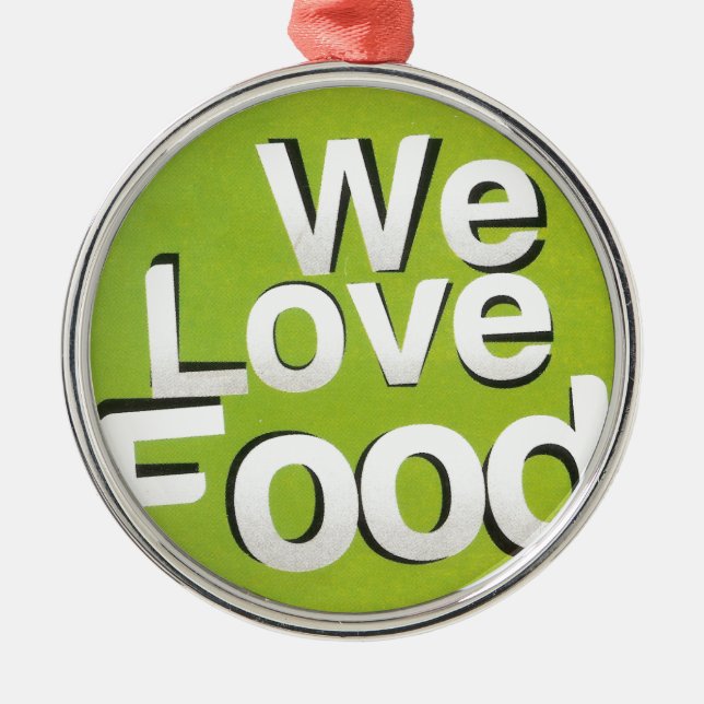 We love food metal tree decoration (Front)