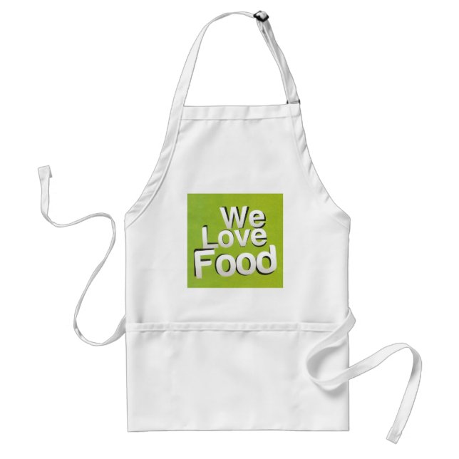 We love food standard apron (Front)