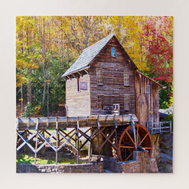 We love Grist Mill West Virginia. Jigsaw Puzzle (Vertical)