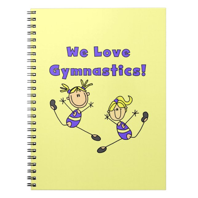 We Love Gymnastics Notebook (Front)