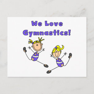 We Love Gymnastics Tshirts and Gifts Postcard