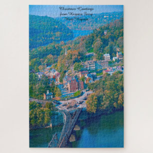 We love Harpers Ferry West Virginia. Jigsaw Puzzle