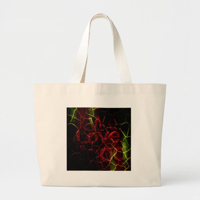 We love large tote bag (Front)