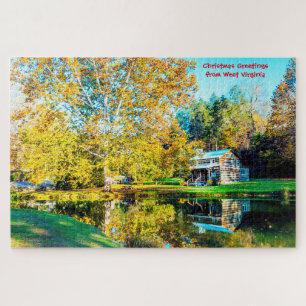 We love Log Cabins West Virginia. Jigsaw Puzzle