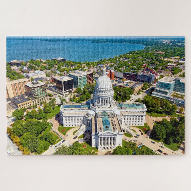 We love Madison Wisconsin. Jigsaw Puzzle (Horizontal)