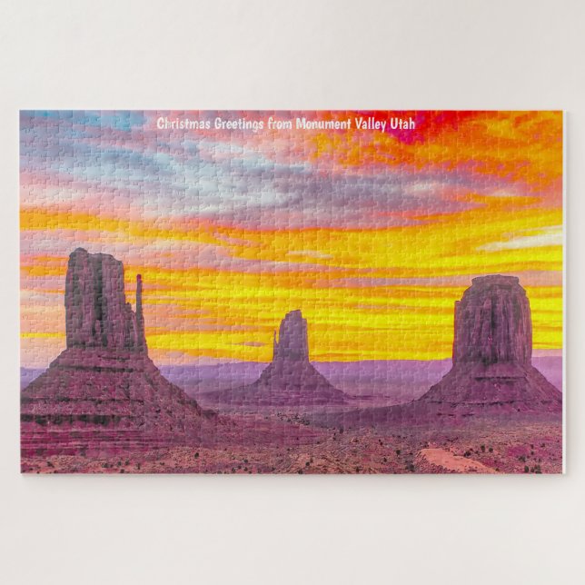 We Love Monument Valley Utah Jigsaw Puzzle (Horizontal)